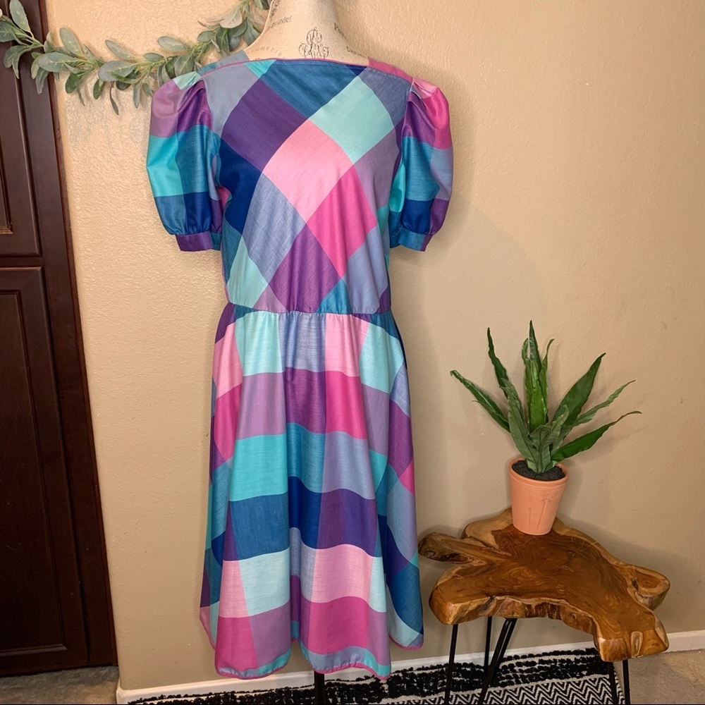Oops California ~ Vintage Plaid Dress